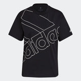 Adidas Womens Giant Logo Tee - Black/White