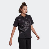 Adidas Womens Giant Logo Tee - Black/White