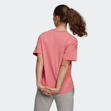 Adidas Womens Adidas Giant Logo Tee - Hazy Rose/ White