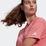 Adidas Womens Adidas Giant Logo Tee - Hazy Rose/ White