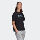 Adidas  Womens Graphic Tee - Black/White