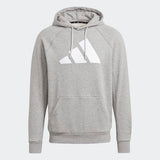 Adidas Mens  Sportswear Badge Of Sport Hoodie - Medium Grey Heather