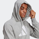 Adidas Mens  Sportswear Badge Of Sport Hoodie - Medium Grey Heather