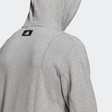 Adidas Mens  Sportswear Badge Of Sport Hoodie - Medium Grey Heather