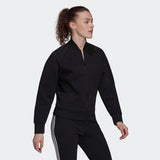 Adidas Womens Future Icons Graphic Bomber Jacket - Black
