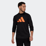 Adidas Mens Sportswear Lightweight Sweatshirt - Black