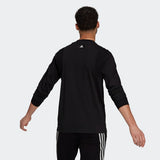 Adidas Mens Sportswear Lightweight Sweatshirt - Black