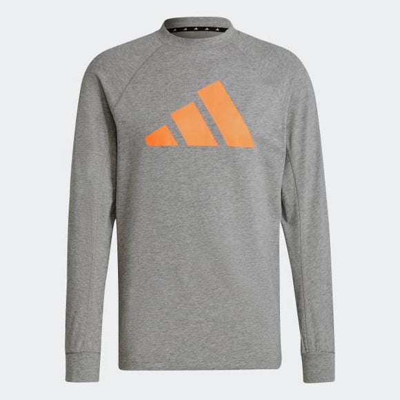 Adidas Mens Sportswear Lightweight Sweatshirt - Medium Grey Heather