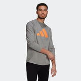 Adidas Mens Sportswear Lightweight Sweatshirt - Medium Grey Heather