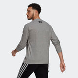 Adidas Mens Sportswear Lightweight Sweatshirt - Medium Grey Heather