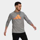 Adidas Mens Sportswear Lightweight Sweatshirt - Medium Grey Heather