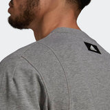 Adidas Mens Sportswear Lightweight Sweatshirt - Medium Grey Heather