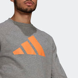 Adidas Mens Sportswear Lightweight Sweatshirt - Medium Grey Heather