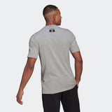 Adidas Mens Fi  Bos  A T-Shirt  - Medium Grey Heather/White