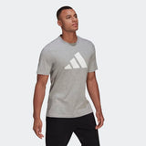 Adidas Mens Fi  Bos  A T-Shirt  - Medium Grey Heather/White