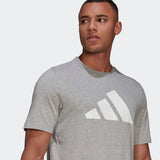 Adidas Mens Fi  Bos  A T-Shirt  - Medium Grey Heather/White