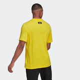 Adidas Mens  Bar logo T-Shirt - Yellow