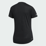 Adidas Womens 3-Stripes Run Tee - Black