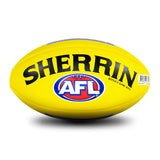 Sherrin AFL Replica Footy Game Ball - Yellow