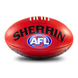 Sherrin AFL Replica Training Footy Ball -Red