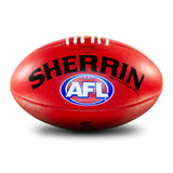 Sherrin AFL Replica Training Footy Ball -Red