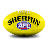 Sherrin AFL Replica Training Footy Ball - Yellow