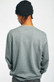 Champion Mens Euro Rochester Crew Neck Jumper - Grey/Black/White