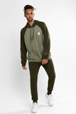 Champion Mens Lightweight Colour Block Hoodie - Khaki