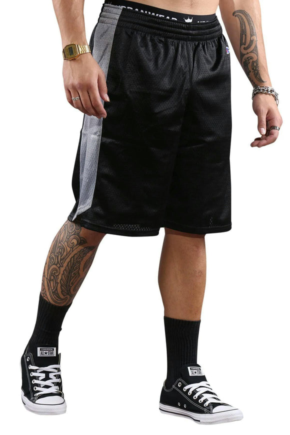 Champion Mens Us Mesh Basketball Short  - Black