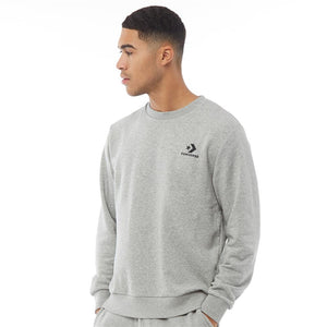 Converse Mens Star Chevron Crew Sweatshirt - Grey Marle