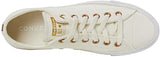 Converse Womens Chuck Taylor All Star Ox-Leather Low  Shoes - Egret/Gold/White