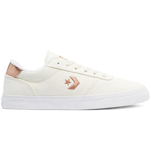 Converse Unisex Boulevard Low Casual Shoe - Egret/Metallic Sunset/White