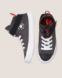 Converse Junior Chuck Taylor All Star Superplay Knit Laced High Top Shoe - Storm Wind/Black/Bright Poppy