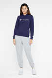 Champion Women'S Script Hoodie  - Navy