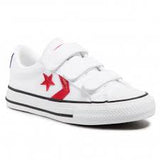 Converse Unisex Kids Star Player 3V Low Shoe - White/University Red/Blue