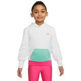 Nike Kids French Terry Hoodie  - White