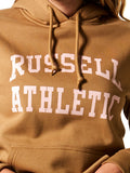 Russel Womens Arch Logo Hoodie  - Hazelnut