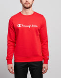 Champion Mens Script Sweatshirt - Vermillion