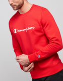 Champion Mens Script Sweatshirt - Vermillion