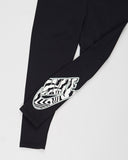 Nike Girls Zebra Electric Zebra Leggings  - Black/Vapor Green