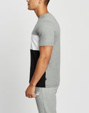 Puma Mens Ess+ Colorblock Tee - Medium Grey Heather