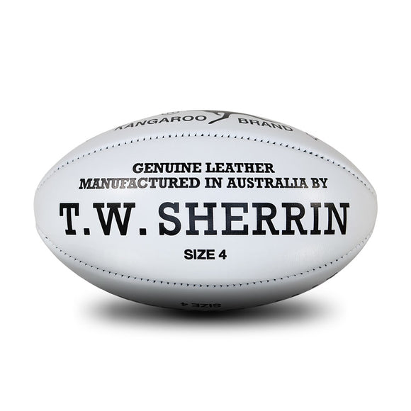 Sherrin AFL KB Poly  Training Footy Ball -White