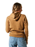 Russel Womens Arch Logo Hoodie  - Hazelnut