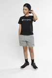 Champion Kids Script Tee - Black