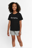 Champion Kids Script Tee - Black