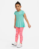 Nike Kids 3D Swoosh Tunic And Legging Set - Sunset Pulse