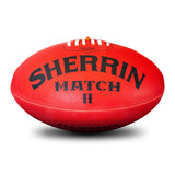 Sherrin AFL Match II All Surface Footy Ball -Red Size 5