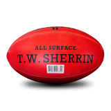 Sherrin AFL Match II All Surface Footy Ball -Red Size 5