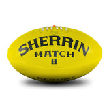 Sherrin AFL Match II All Surface Footy Ball -Yellow Size 5