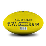 Sherrin AFL Match II All Surface Footy Ball -Yellow Size 5